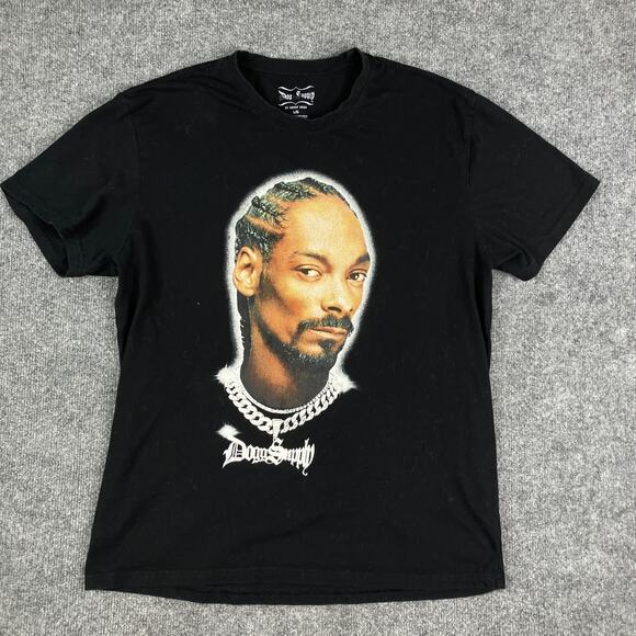 Dogg Supply T-Shirt Mens Large Black Snoop Dogg Graphic Rap Tee HipHopStreetwear - Picture 2 of 7